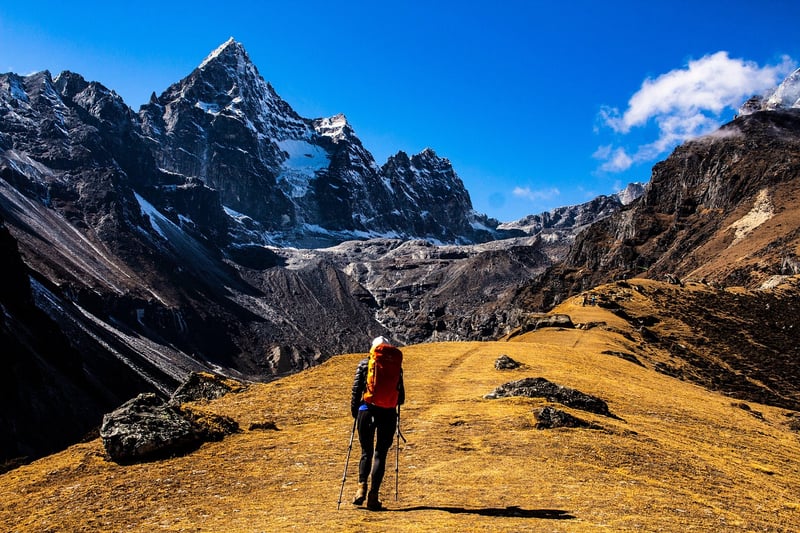 Hiking in the mountains